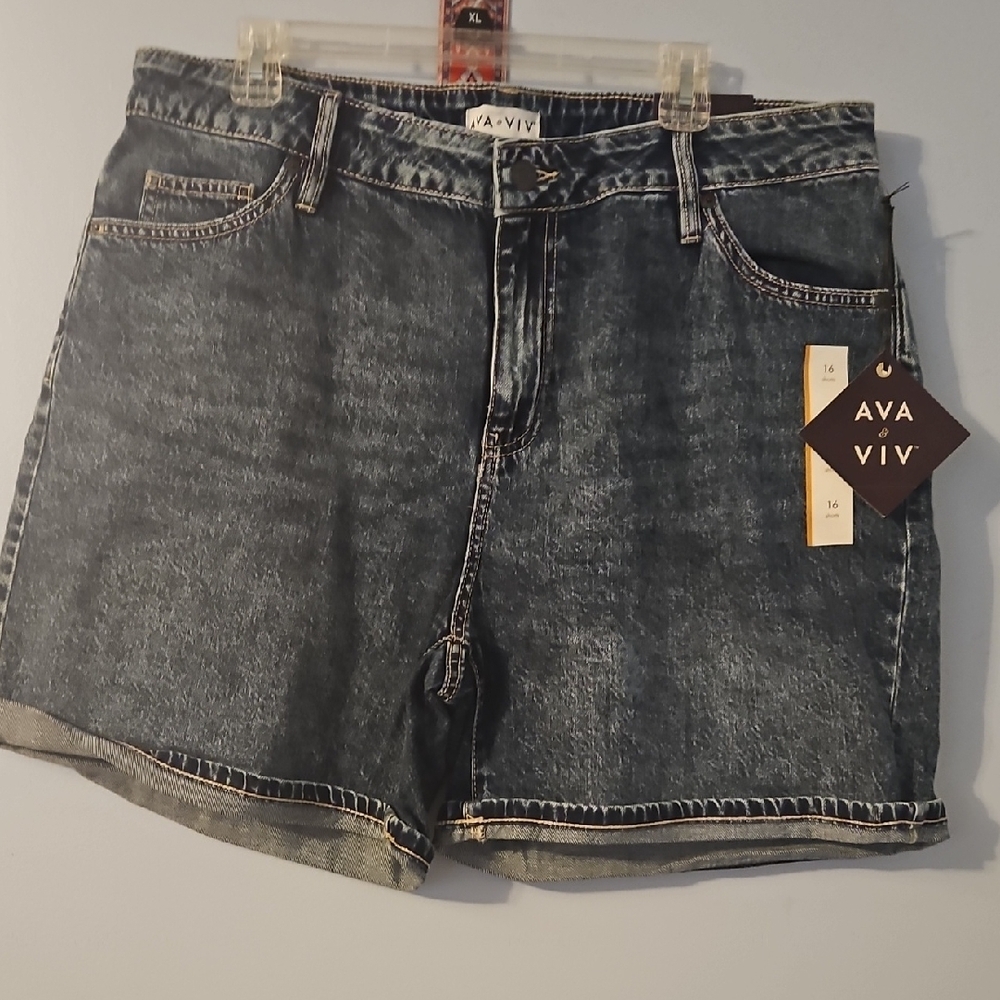 Women's Denim Shorts - Blue